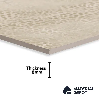 Patterned Floor Tile TL 06515 H   12 inch x 12 inch Ceramic Matte Finish - 8 mm | Suitable for Bathroom | Please Expect a Slight Variation of Pattern (Sample)