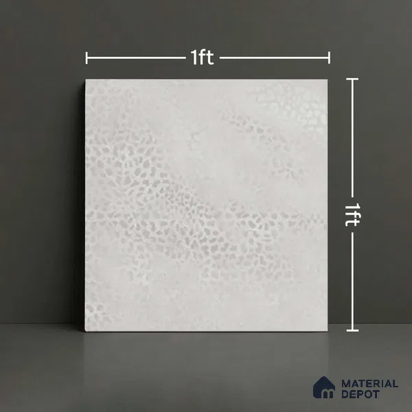 Patterned Floor Tile TL 06515 I   12 inch x 12 inch Ceramic Matte Finish - 8 mm | Suitable for Bathroom | Please Expect a Slight Variation of Pattern (Sample)