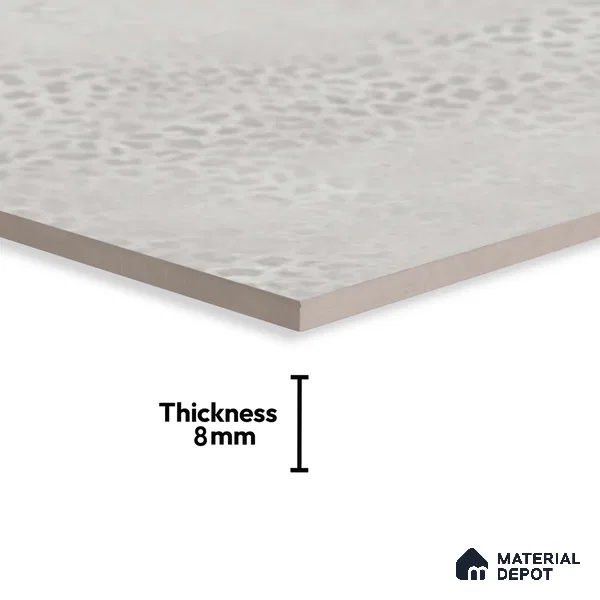 Patterned Floor Tile TL 06515 I   12 inch x 12 inch Ceramic Matte Finish - 8 mm | Suitable for Bathroom | Please Expect a Slight Variation of Pattern (Sample)