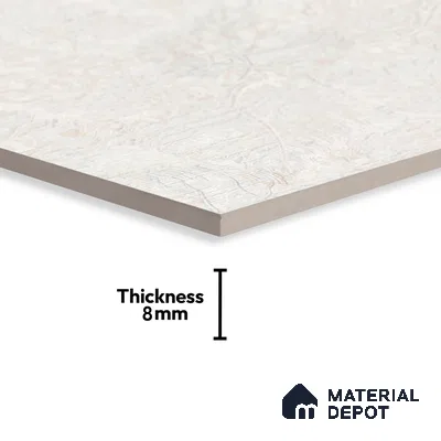 Floral Wall Tile TL 06504 B   24 inch x 12 inch Ceramic Sugar Finish - 8 mm | Suitable for Accent / Feature Walls & Bathroom Wall | Please Expect a Slight Variation of Pattern