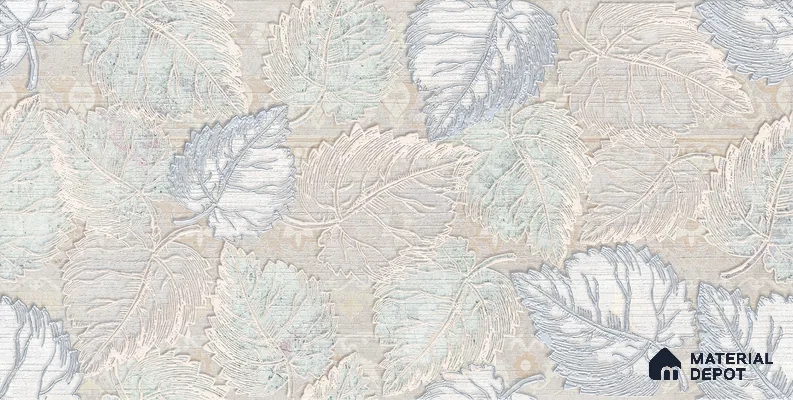 Patterned Floor Tile TL 06504 E 12 inch x 12 inch Ceramic Sugar Finish - 8 mm | Suitable for Bathroom, Kitchen | Please Expect a Slight Variation of Pattern