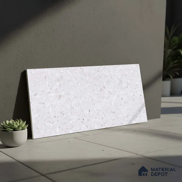 Terrazzo Wall Tile TL 06528 B G Artac LT 2 ft x 1 ft Ceramic Matte Finish - 8 mm | Suitable for Living Room, Kitchen & Bathroom