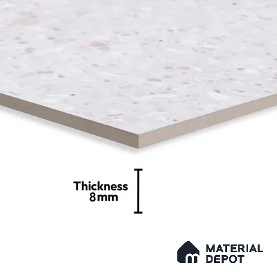 Terrazzo Wall Tile TL 06528 B G Artac LT 2 ft x 1 ft Ceramic Matte Finish - 8 mm | Suitable for Living Room, Kitchen & Bathroom
