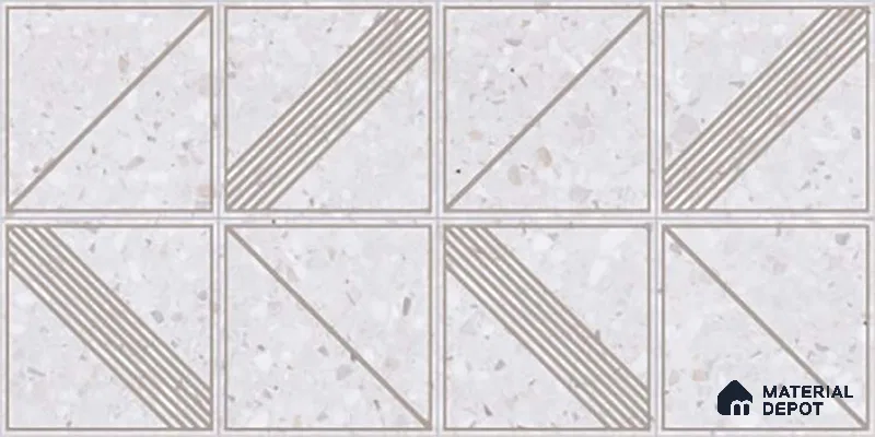 Patterned Wall Tile TL 06528 G Artac Decor 2 ft x 1 ft Ceramic Matte Finish - 8 mm | Suitable for Living Room, Kitchen & Bathroom