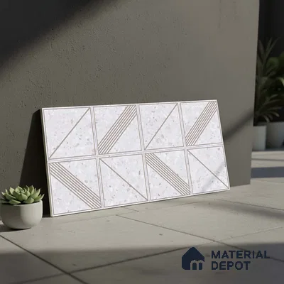 Patterned Wall Tile TL 06528 G Artac Decor 2 ft x 1 ft Ceramic Matte Finish - 8 mm | Suitable for Living Room, Kitchen & Bathroom