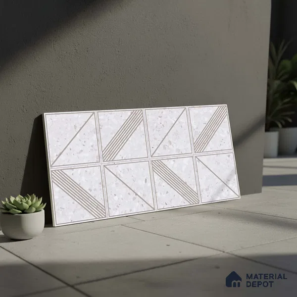 Patterned Wall Tile TL 06528 G Artac Decor 2 ft x 1 ft Ceramic Matte Finish - 8 mm | Suitable for Living Room, Kitchen & Bathroom