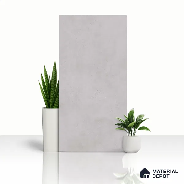 Cement Look Wall & Floor Tile TL 06643 B Castella Pearl 4 ft x 2 ft Vitrified Matte Finish - 9 mm | (Random 7) | Suitable for Living Room, Bedroom, Bathroom, Kitchen, Office, Elevation & Dining (Sample)