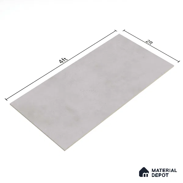 Cement Look Wall & Floor Tile TL 06643 B Castella Pearl 4 ft x 2 ft Vitrified Matte Finish - 9 mm | (Random 7) | Suitable for Living Room, Bedroom, Bathroom, Kitchen, Office, Elevation & Dining (Sample)