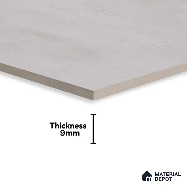 Cement Look Wall & Floor Tile TL 06643 B Castella Pearl 4 ft x 2 ft Vitrified Matte Finish - 9 mm | (Random 7) | Suitable for Living Room, Bedroom, Bathroom, Kitchen, Office, Elevation & Dining (Sample)