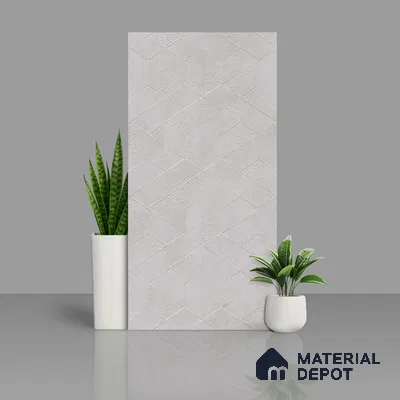 Highlighter Wall Tile TL 06643 Castella Pearl Hexa 4 ft x 2 ft Vitrified Matte Finish - 9 mm | (Random 7) | Suitable for Living Room, Bedroom, Bathroom, Kitchen, Office, Elevation & Dining (Sample)