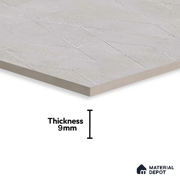 Highlighter Wall Tile TL 06643 Castella Pearl Hexa 4 ft x 2 ft Vitrified Matte Finish - 9 mm | (Random 7) | Suitable for Living Room, Bedroom, Bathroom, Kitchen, Office, Elevation & Dining (Sample)