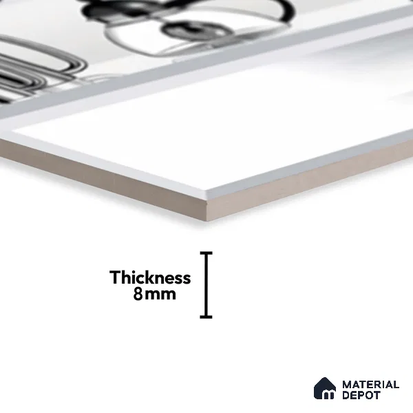Highlighter Wall Tile TL 06472 C Kitchen 2 ft x 1 ft Ceramic Glossy Finish - 8 mm | Suitable For Kitchen & Dining Area