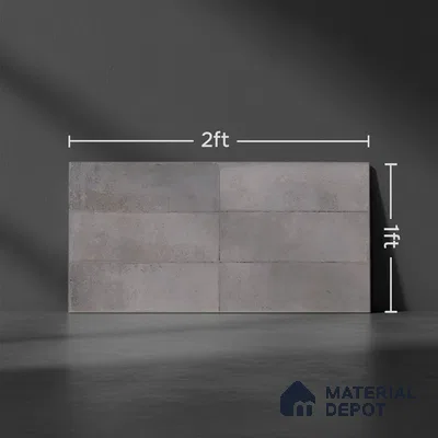 Highlighter Wall Tile TL 06551 B Rostock Grey 2 ft x 1 ft Ceramic Glossy Finish - 8 mm | Suitable for Living Room, Kitchen & Bathroom (Sample)