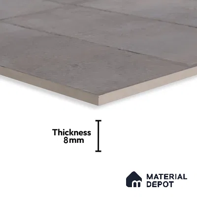 Highlighter Wall Tile TL 06551 B Rostock Grey 2 ft x 1 ft Ceramic Glossy Finish - 8 mm | Suitable for Living Room, Kitchen & Bathroom (Sample)