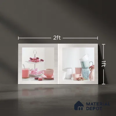 Highlighter Wall Tile TL 06477 B Sylan 2 ft x 1 ft Ceramic Glossy Finish - 8 mm | Suitable For Kitchen & Dining Area