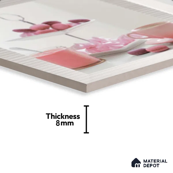 Highlighter Wall Tile TL 06477 B Sylan 2 ft x 1 ft Ceramic Glossy Finish - 8 mm | Suitable For Kitchen & Dining Area