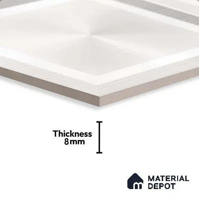 Highlighter Wall Tile TL 06477 Sylan 2 ft x 1 ft Ceramic Glossy Finish - 8 mm | Suitable For Kitchen, Bathroom & Accent/Feature Wall