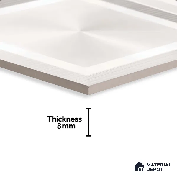 Highlighter Wall Tile TL 06477 Sylan 2 ft x 1 ft Ceramic Glossy Finish - 8 mm | Suitable For Kitchen, Bathroom & Accent/Feature Wall