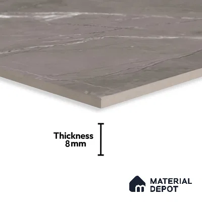 Marble Wall Tile TL 06557 B Etania Nero 2 ft x 1 ft Ceramic Glossy Finish - 8 mm | Suitable for Living Room, Kitchen & Bathroom