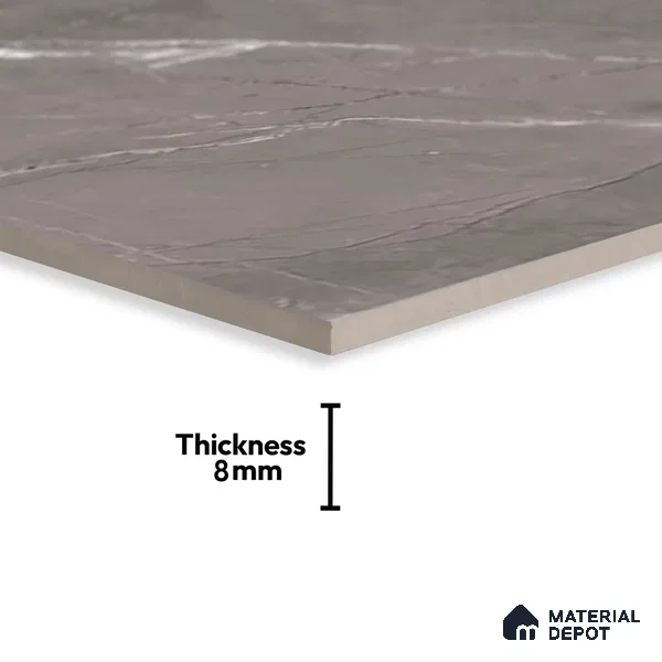 Marble Wall Tile TL 06557 B Etania Nero 2 ft x 1 ft Ceramic Glossy Finish - 8 mm | Suitable for Living Room, Kitchen & Bathroom