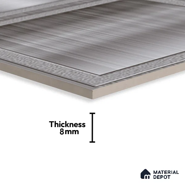 Highlighter Wall Tile TL 06474 B Affil Grey 2 ft x 1 ft Ceramic Glossy Finish - 8 mm | Suitable for Living Room, Kitchen & Bathroom