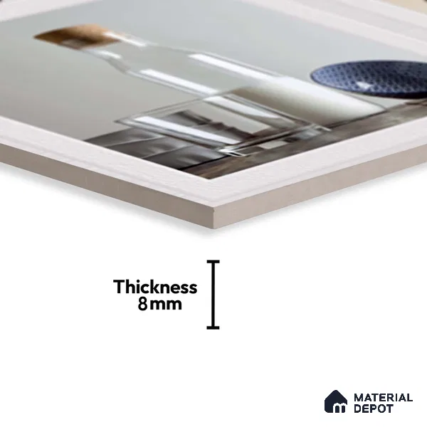 Highlighter Wall Tile TL 06474 C Affil Silver 2 ft x 1 ft Ceramic Glossy Finish - 8 mm | Suitable For Kitchen & Dining Area