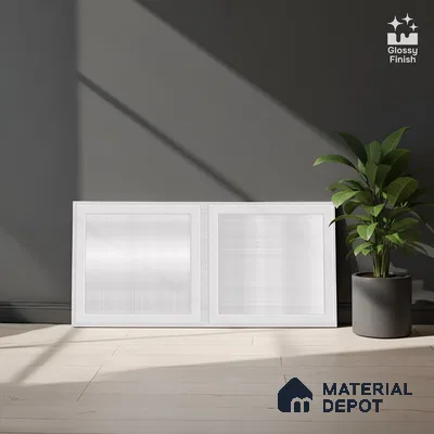 Highlighter Wall Tile TL 06474 Affil Silver 2 ft x 1 ft Ceramic Glossy Finish - 8 mm | Suitable For Kitchen, Bathroom & Accent/Feature Wall