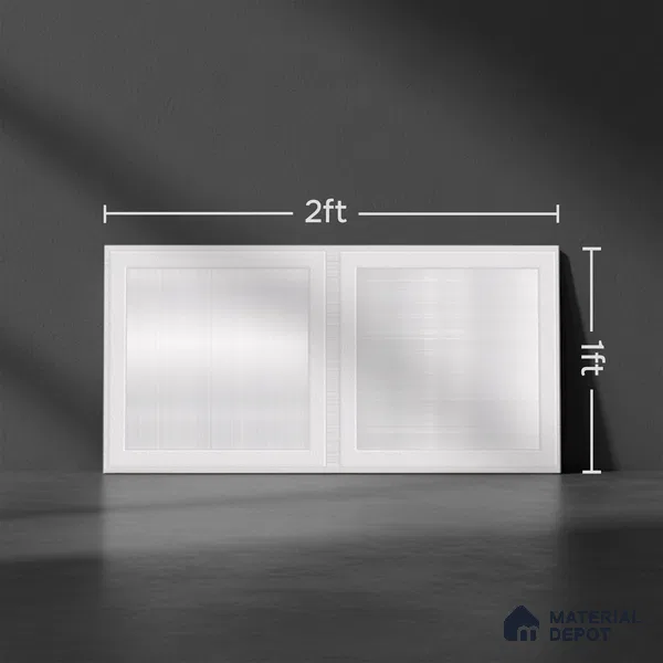 Highlighter Wall Tile TL 06474 Affil Silver 2 ft x 1 ft Ceramic Glossy Finish - 8 mm | Suitable For Kitchen, Bathroom & Accent/Feature Wall