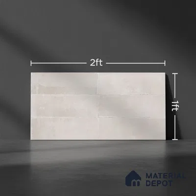 Highlighter Wall Tile TL 06550 B Rostock Blanco 2 ft x 1 ft Ceramic Glue Matte Finish - 8 mm | Suitable for Kitchen & Bathroom (Sample)