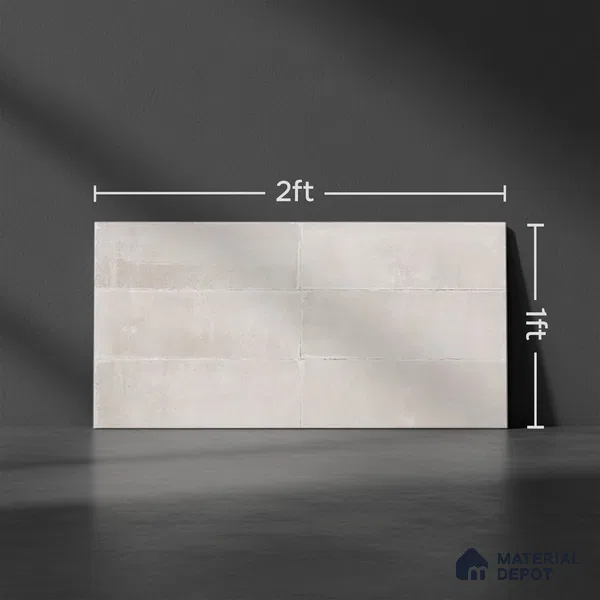 Highlighter Wall Tile TL 06550 B Rostock Blanco 2 ft x 1 ft Ceramic Glue Matte Finish - 8 mm | Suitable for Kitchen & Bathroom (Sample)