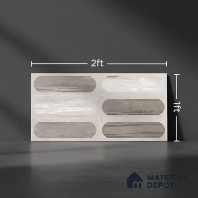 Highlighter Wall Tile TL 06550 G Rostock Blanco HL 2 ft x 1 ft Ceramic Glue Matte Finish - 8 mm | Suitable for Kitchen & Bathroom (Sample)