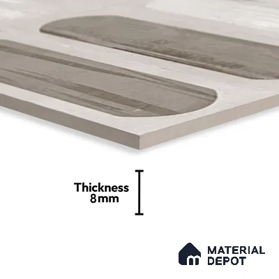 Highlighter Wall Tile TL 06550 G Rostock Blanco HL 2 ft x 1 ft Ceramic Glue Matte Finish - 8 mm | Suitable for Kitchen & Bathroom (Sample)