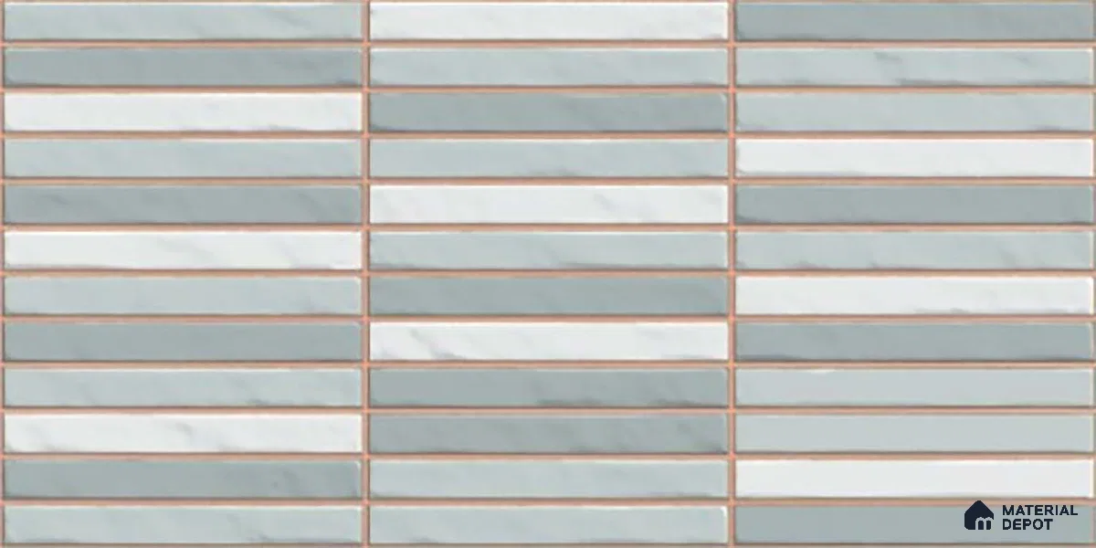 Highlighter Wall Tile TL 06523 B NG Zuliya Aqua HL 2 ft x 1 ft Ceramic Matte Finish - 8 mm | Suitable for Living Room, Kitchen & Bathroom (Sample)