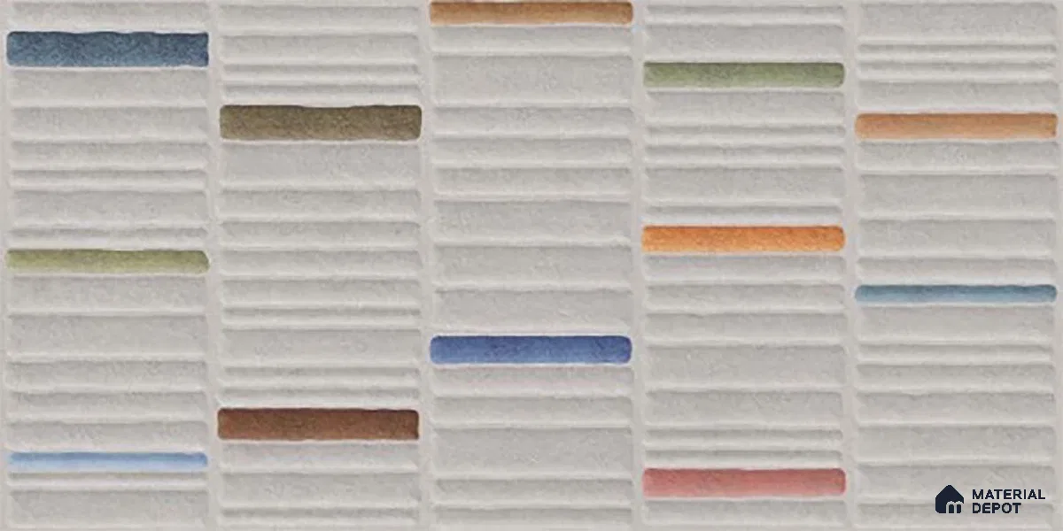 Highlighter Wall Tile TL 06529 B G Machio Gris HL 02 2 ft x 1 ft Ceramic Matte Finish - 8 mm | Suitable for Living Room, Kitchen & Bathroom (Sample)