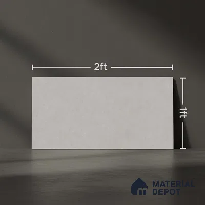 Plain Wall Tile TL 06529 C Machio Gris 2 ft x 1 ft Ceramic Matte Finish - 8 mm | Suitable for Living Room, Kitchen & Bathroom