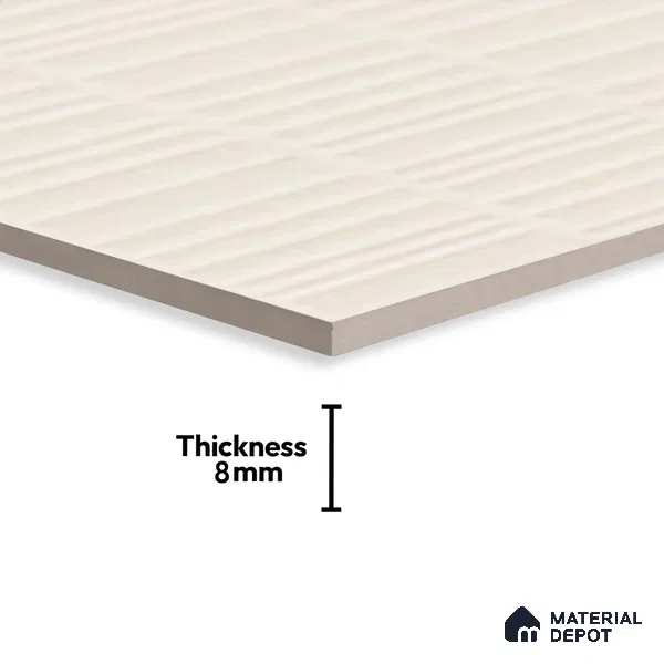 Highlighter Wall Tile TL 06529 D Machio Beige HL 2 ft x 1 ft Ceramic Matte Finish - 8 mm | Suitable for Living Room, Kitchen & Bathroom (Sample)
