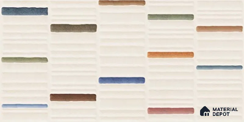 Highlighter Wall Tile TL 06529 E G Machio Beige HL 02 2 ft x 1 ft Ceramic Matte Finish - 8 mm | Suitable for Living Room, Kitchen & Bathroom (Sample)