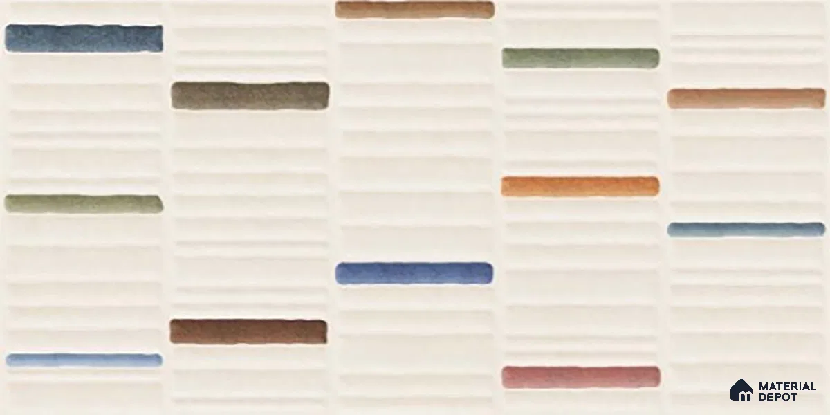 Highlighter Wall Tile TL 06529 E G Machio Beige HL 02 2 ft x 1 ft Ceramic Matte Finish - 8 mm | Suitable for Living Room, Kitchen & Bathroom (Sample)