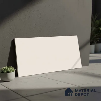 Plain Wall Tile TL 06529 F Machio Beige 2 ft x 1 ft Ceramic Matte Finish - 8 mm | Suitable for Living Room, Kitchen & Bathroom