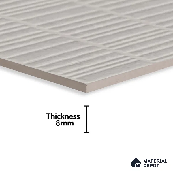 Highlighter Wall Tile TL 06529 Machio Gris HL 2 ft x 1 ft Ceramic Matte Finish - 8 mm | Suitable for Living Room, Kitchen & Bathroom (Sample)