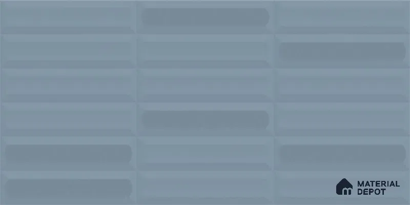 Faux Subway Highlighter Wall Tile TL 06521 B NG Senso Turkish Blue HL 2 ft x 1 ft Ceramic Matte Finish - 8 mm | Suitable for Living Room, Kitchen & Bathroom