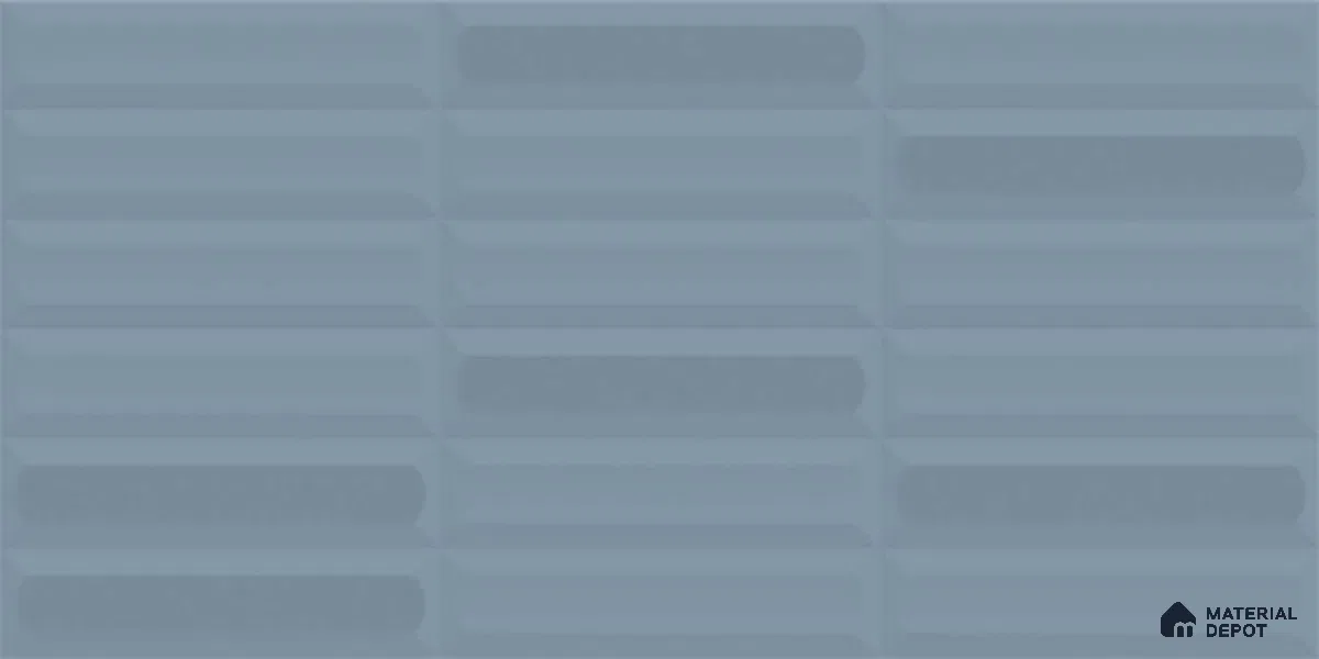 Faux Subway Highlighter Wall Tile TL 06521 B NG Senso Turkish Blue HL 2 ft x 1 ft Ceramic Matte Finish - 8 mm | Suitable for Living Room, Kitchen & Bathroom