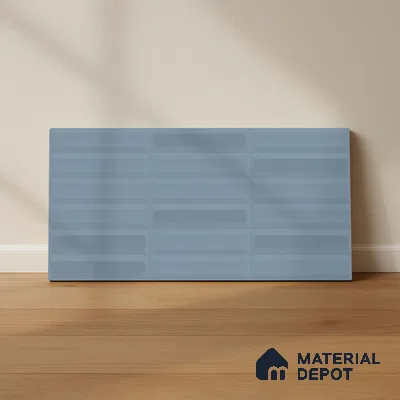 Faux Subway Highlighter Wall Tile TL 06521 B NG Senso Turkish Blue HL 2 ft x 1 ft Ceramic Matte Finish - 8 mm | Suitable for Living Room, Kitchen & Bathroom