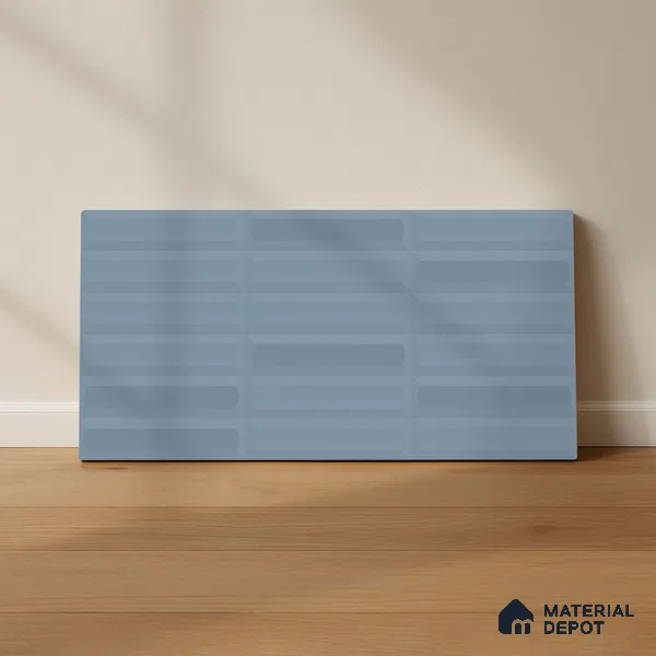 Faux Subway Highlighter Wall Tile TL 06521 B NG Senso Turkish Blue HL 2 ft x 1 ft Ceramic Matte Finish - 8 mm | Suitable for Living Room, Kitchen & Bathroom