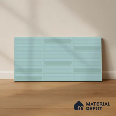 Faux Subway Wall Tile TL 06521 C Senso Aqua 2 ft x 1 ft Ceramic Matte Finish - 8 mm | Suitable For Kitchen Backsplash, Bathroom & Basin Accent