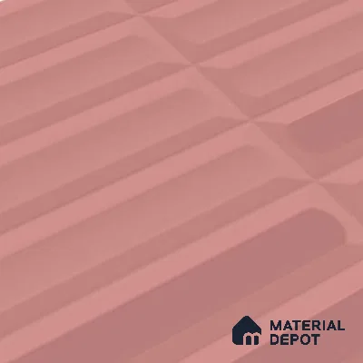 Faux Subway Wall Tile TL 06521 D Senso Pink 2 ft x 1 ft Ceramic Matte Finish - 8 mm | Suitable For Kitchen Backsplash, Bathroom & Basin Accent