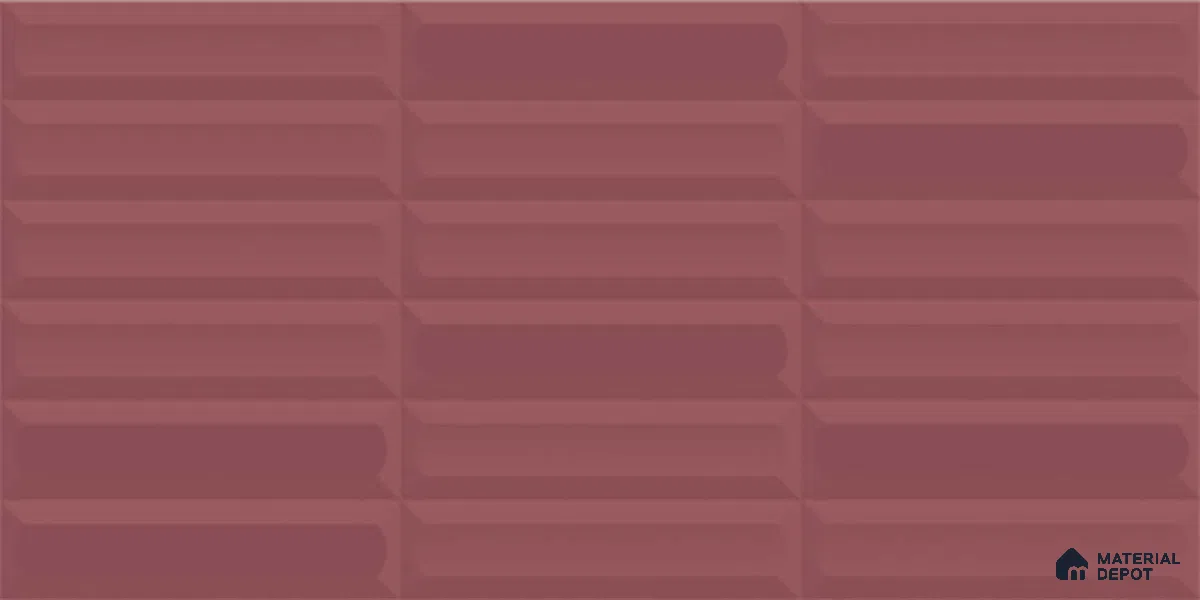 Faux Subway Highlighter Wall Tile TL 06521 E NG Senso Magenta HL 2 ft x 1 ft Ceramic Matte Finish - 8 mm | Suitable for Living Room, Kitchen & Bathroom