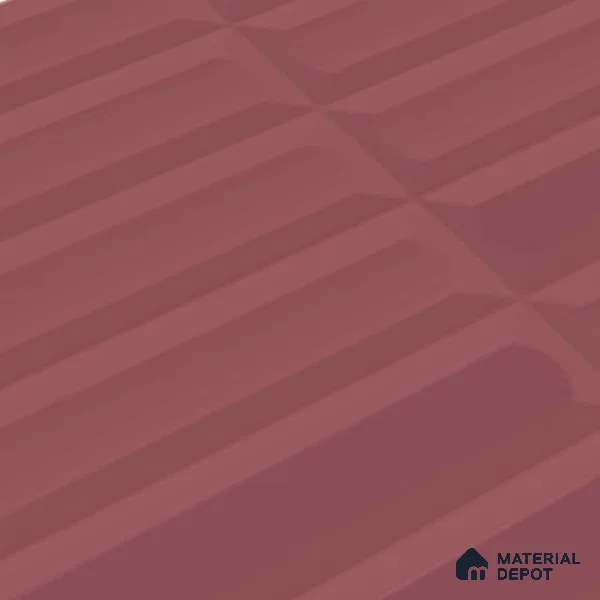 Faux Subway Highlighter Wall Tile TL 06521 E NG Senso Magenta HL 2 ft x 1 ft Ceramic Matte Finish - 8 mm | Suitable for Living Room, Kitchen & Bathroom