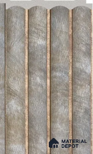 Weathered Bronze Patterned Louver PN 02713 G 8 ft x 4.7 inch Charcoal Panel - 12 mm | Suitable for Feature Wall, TV Unit & Living Room | Width is Subjected to 5% Variation