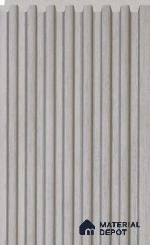 Light Gray Plain Colour Louver PN 02715 L 9.5 ft x 4.8 inch Charcoal Panel - 10 mm | Suitable for Feature Wall, TV Unit & Living Room | Width is Subjected to 5% Variation